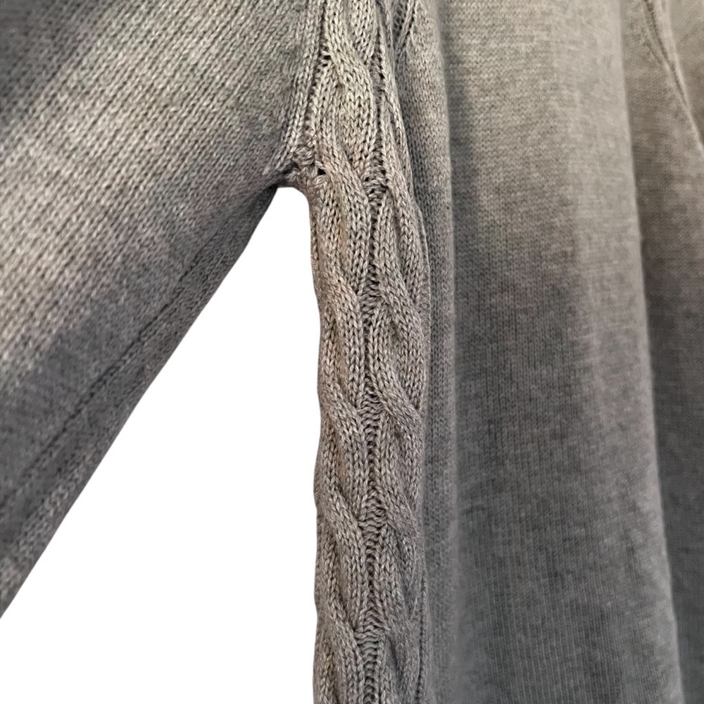 Alashan Wool and Cashmere Blend Fisherman Turtleneck in Sage Green size Large - Picture 3 of 15